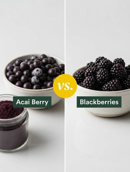 Acai Berry vs Blackberries : The Differences in Nutritional Density, Flavor Profiles, and Glycemic Impact.
