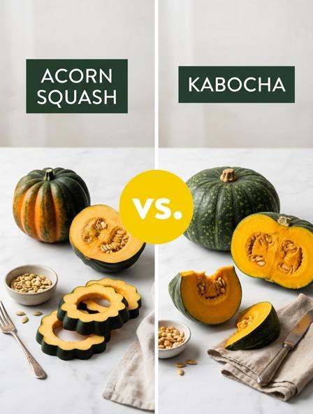 Acorn Squash vs Kabocha : Comparing Flavor, Texture, and Nutritional Differences