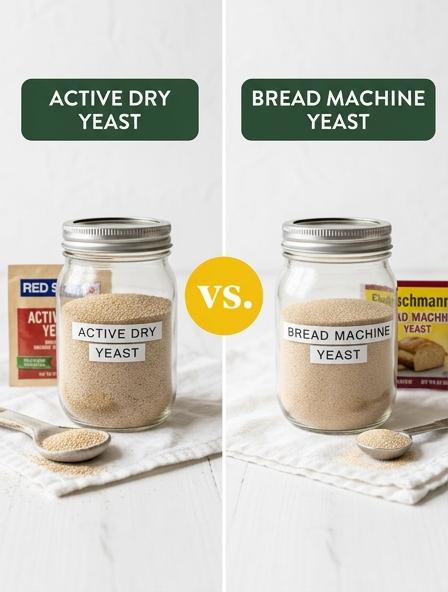 Active Dry Yeast vs. Bread Machine Yeast: The Differences in Activation Requirements, Fermentation Speed, and Machine Compatibility.