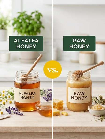 Alfalfa Honey vs Raw Honey : The Differences in Culinary Performance, Nutritional Profiles, and Bioactive Integrity