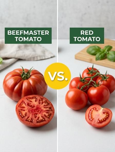 Beefmaster Tomato vs Red Tomato : Comparing Flavor, Nutrition, and Texture Differences