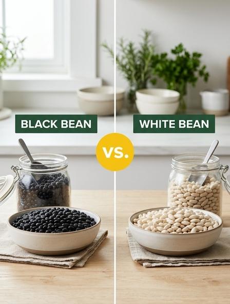 Black Bean vs White Bean : Which is Best for Nutrition, Cooking Performance, and Digestive Health?