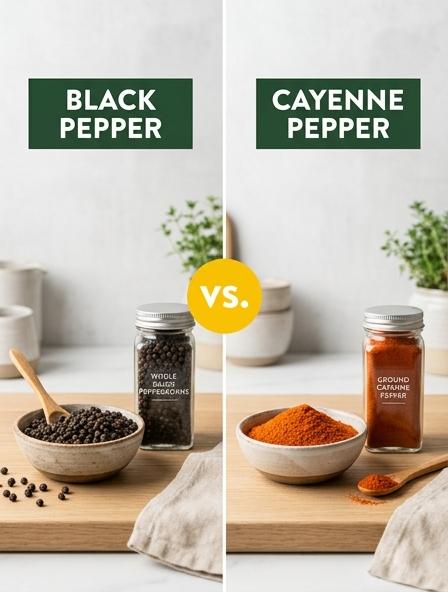 Black Pepper vs Cayenne Pepper: Which is Best for Metabolism, Culinary Flavor, and Health Benefits?