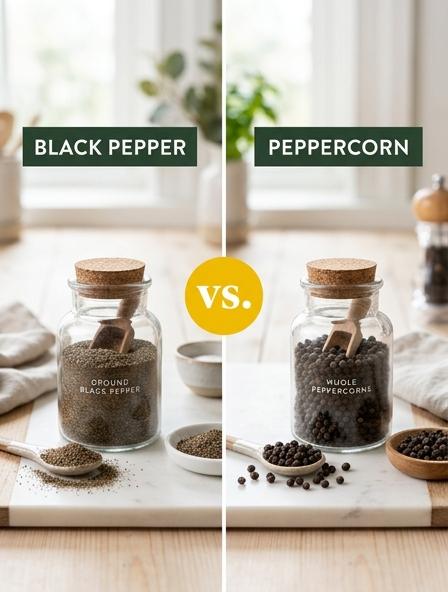 Black Pepper vs Peppercorn : Comparing Flavor, Freshness, and Nutrition Differences