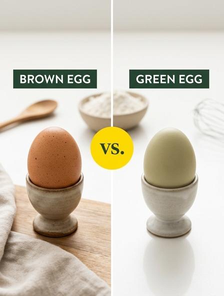 Brown Eggs vs Green Eggs: The Differences in Nutrition, Culinary Performance, and Structural Quality.