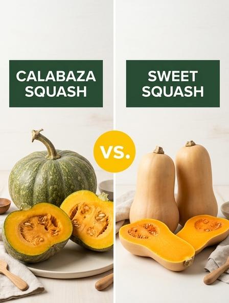 Calabaza Squash vs Sweet Squash: Are They The Same? Nutritional Profiles, Cooking Performance, and Flavor Intensity.