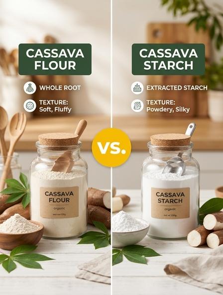 Cassava Flour vs Starch: Which is Best for Gluten-Free Baking, Sauce Thickening, and Nutrient Density?