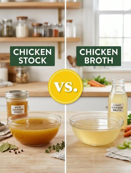 Chicken Stock vs Broth: The Differences in Nutritional Density, Culinary Texture, and Flavor Profiles.