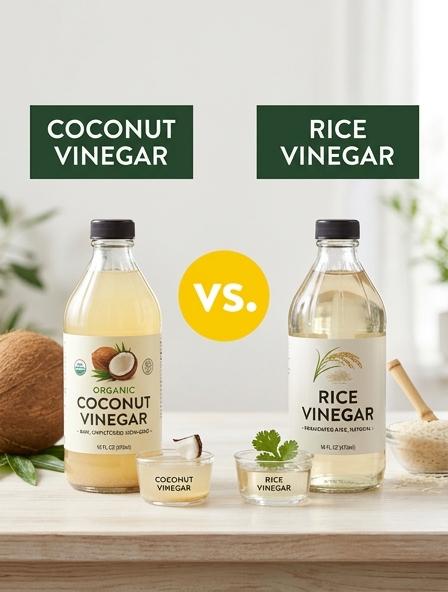 Coconut Vinegar vs Rice Vinegar : Which is Best for Culinary Flavor, Protein Marinades, and Probiotic Health?