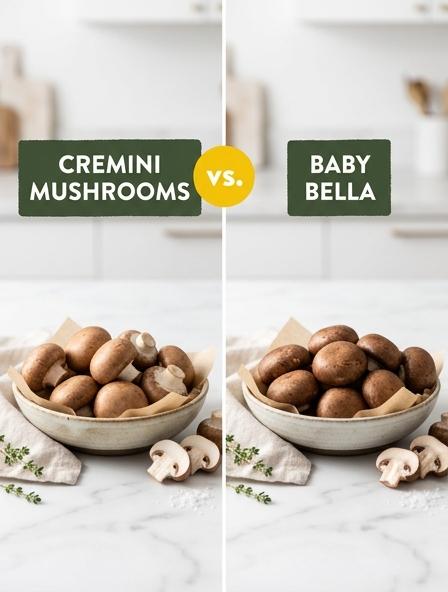 Cremini Mushrooms vs Baby Bella: The Differences in Culinary Texture, Flavor Profile, and Nutritional Value.