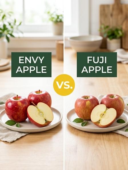 Envy Apple vs Fuji Apple: Comparing Sweetness Intensity, Texture Stability, and Baking Performance Differences