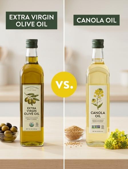 Extra Virgin Olive Oil vs Canola Oil: Are They The Same? Smoke Points, Nutritional Profiles, and Extraction Methods