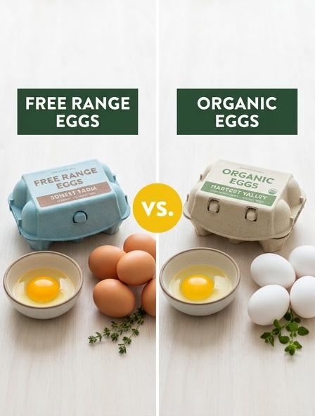 Free Range Egg vs Organic Egg : Are They The Same? Nutrition, Quality, and Sustainability