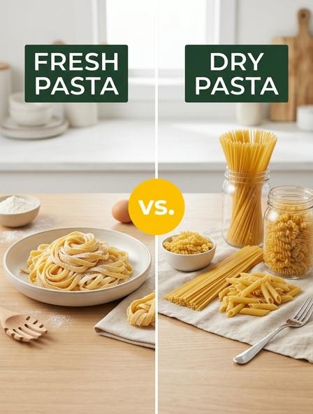 Fresh Pasta vs Dry Pasta : The Differences in Texture, Nutritional Profile, and Culinary Performance.