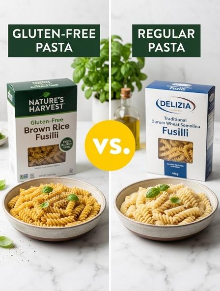 Gluten-Free Pasta vs Regular Pasta: The Differences in Nutritional Value, Cooking Texture, and Flavor Profiles.