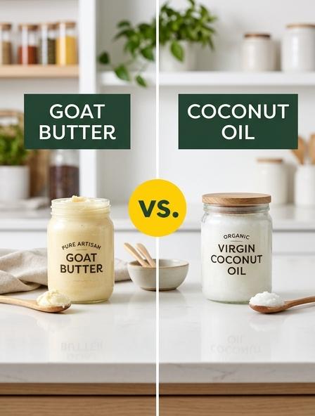 Goat Butter vs Coconut Oil: The Differences in Flavor Profile, Smoke Point, and Nutritional Density