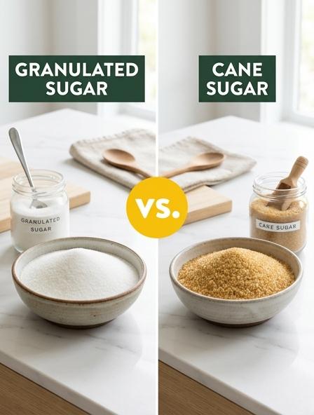 Granulated Sugar vs Cane Sugar : The Differences in Refining Processes, Culinary Performance, and Nutritional Profiles