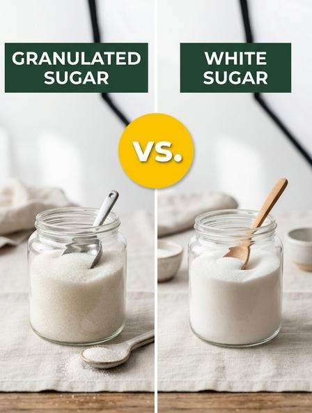 Granulated Sugar vs White Sugar : Which is Best for Baking, Texture, and Recipe Consistency?