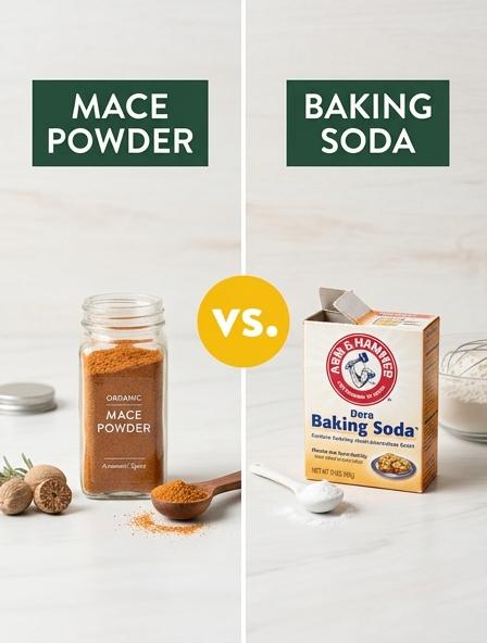 Mace Powder vs Baking Soda: The Differences in Leavening Functionality, Culinary Applications, and Nutritional Profiles.