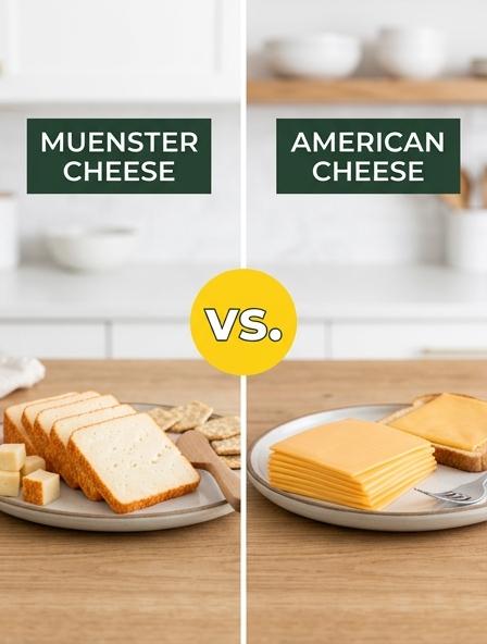 Muenster Cheese vs American Cheese: Comparing Nutritional Profiles, Melting Performance, and Flavor Differences