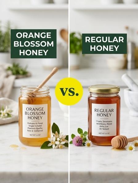 Orange Blossom Honey vs Regular Honey: The Differences in Flavor Profile, Nutritional Density, and Baking Performance.