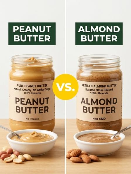 Peanut Butter vs Almond Butter: Are They The Same? Nutrition, Baking, and Protein.