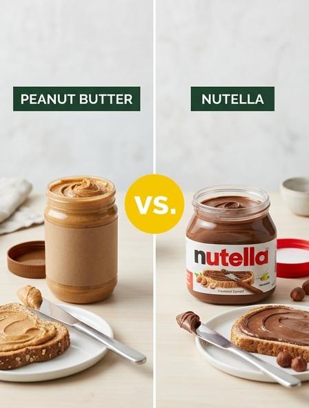 Peanut Butter vs Nutella : Comparing Nutritional Value, Baking Performance, and Texture Differences