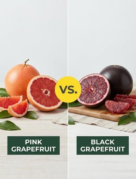 Pink Grapefruit vs Black Grapefruit : The Differences in Flavor Profile, Nutritional Value, and Culinary Impact