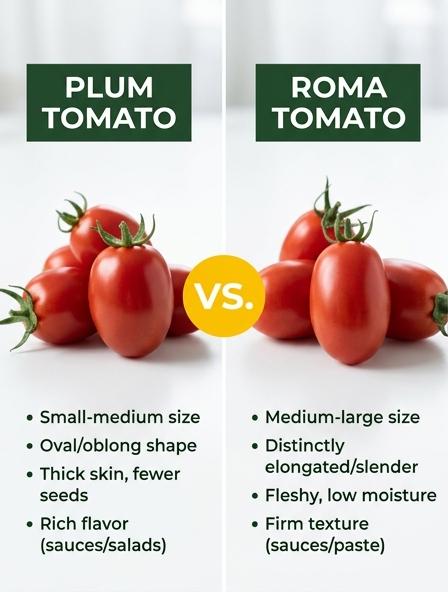Plum Tomato vs Roma Tomato: Which is Best for Thick Sauces, Home Canning, and Oven Roasting?