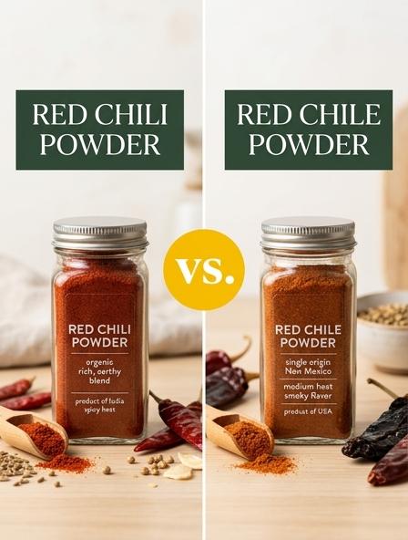 Red Chili Powder vs Red Chile Powder : Comparing Ingredients, Heat Levels, and Culinary Application Differences