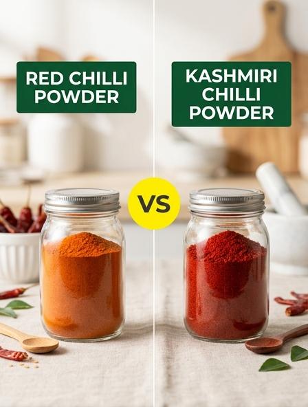 Red Chilli Powder vs Kashmiri Chilli Powder: The Differences in Pungency, Natural Pigmentation, and Culinary Performance.
