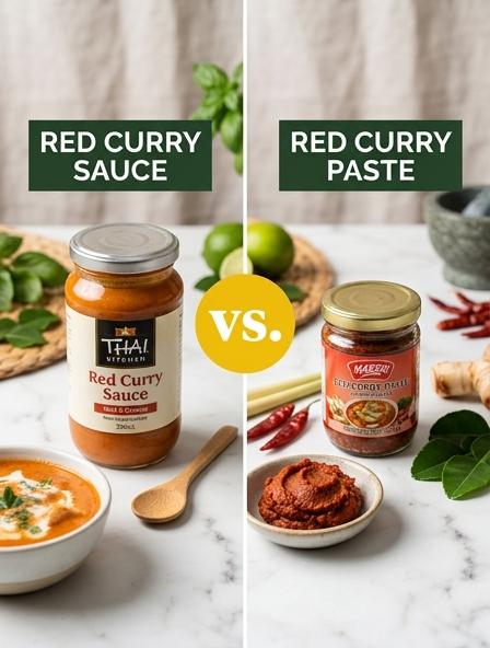 Red Curry Sauce vs Red Curry Paste: The Differences in Flavor Concentration, Preparation Speed, and Recipe Customization