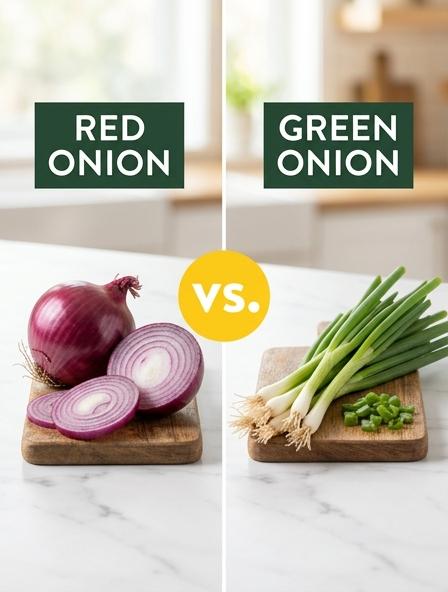 Red Onion vs Green Onion: Are They The Same? Flavor Intensity, Nutritional Profiles, and Culinary Performance