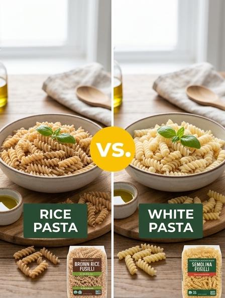 Rice Pasta vs White Pasta: Which is Best for Digestive Health, Blood Sugar Impact, and Texture Stability?