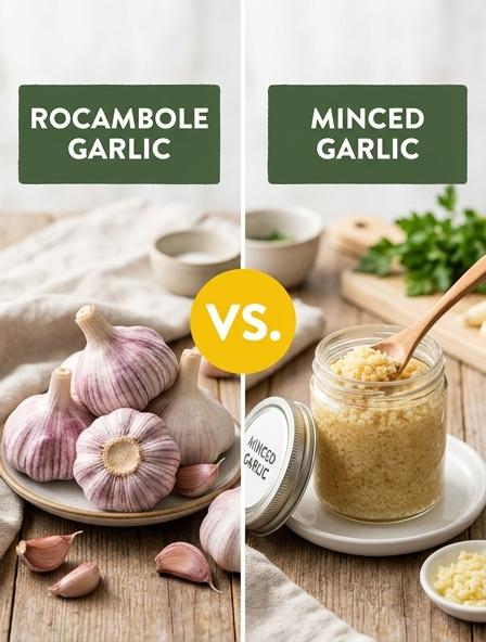 Rocambole Garlic vs Minced Garlic: Are They The Same? Flavor Profiles, Culinary Performance, and Nutritional Value.