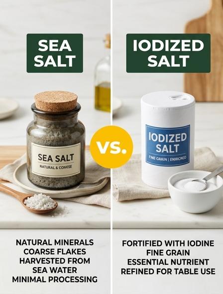 Sea Salt vs Iodized Salt: Which is Best for Mineral Nutrition, Culinary Flavor, and Food Preservation?