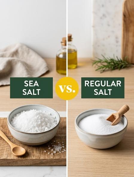 Sea Salt vs Regular Salt: Comparing Mineral Composition, Culinary Texture, and Processing Differences