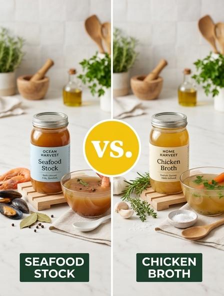 Seafood Stock vs Chicken Broth: Which is Best for Flavor Profiles, Nutritional Density, and Culinary Versatility?