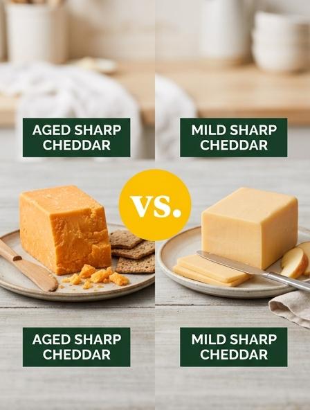 Sharp Cheddar vs. Sharp Cheddar: Comparing Flavor, Melting, and Nutrition Differences