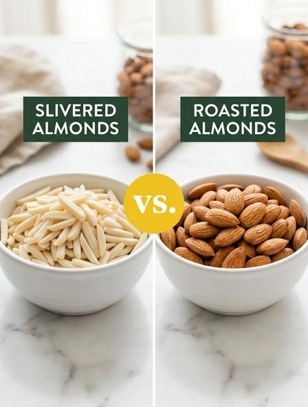 Slivered Almonds vs Roasted Almonds: Are They The Same? Texture, Flavor, and Nutrition