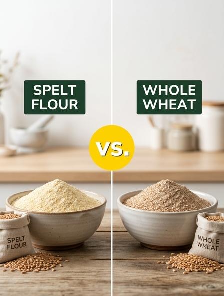 Spelt Flour vs Whole Wheat : Which is Best for Nutritional Density, Baking Performance, and Digestive Health?
