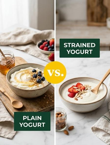 Strained Yogurt vs Plain Yogurt: Comparing Nutrition, Texture, and Culinary Performance Differences.