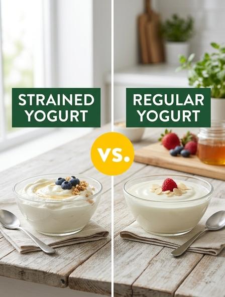 Strained Yogurt vs Regular Yogurt: The Differences in Nutritional Density, Culinary Performance, and Texture Consistency.