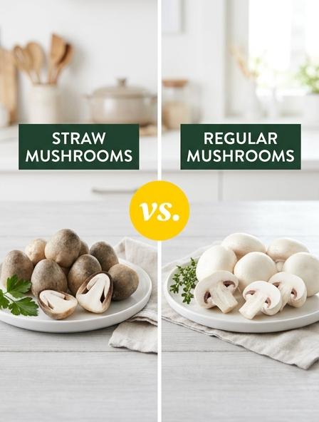 Straw Mushroom vs Regular Mushroom: The Differences in Culinary Texture, Nutritional Density, and Storage Longevity.