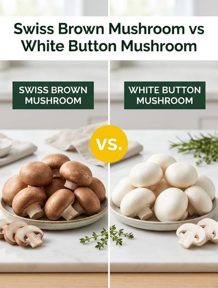Swiss Brown vs White Button Mushroom: Comparing Flavor Depth, Texture Resilience, and Culinary Value Differences