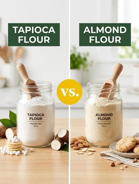 Tapioca Flour vs Almond Flour: Comparing Nutritional, Structural, and Culinary Differences