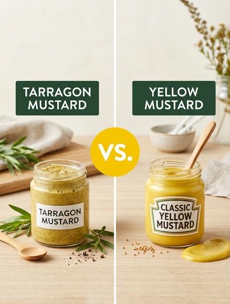 Tarragon Mustard vs Yellow Mustard : Are They The Same? Taste Profiles, Cooking Performance, and Nutrition