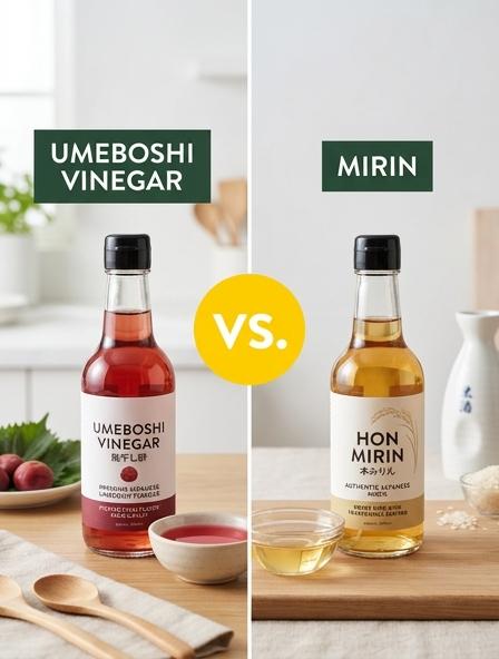 Umeboshi Vinegar vs Mirin: The Differences in Flavor Profiles, Nutritional Composition, and Culinary Impact.