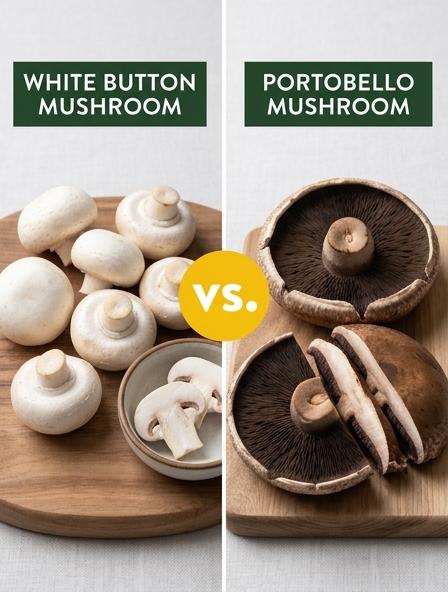 White Button Mushroom vs Portobello Mushroom: Which is Best for Texture, Nutrition, and Culinary Depth?
