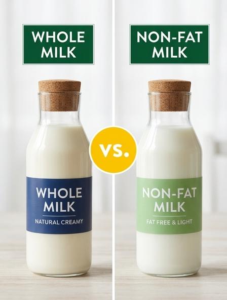 Whole Milk vs Non-fat Milk: Which is Best for Baking Results, Sauce Consistency, and Nutritional Balance?
